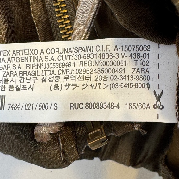 ZARA | Jewel Tone Color Block Satin Sheen Zip Up Hooded Coat Bomber Jacket - Picture 15 of 16